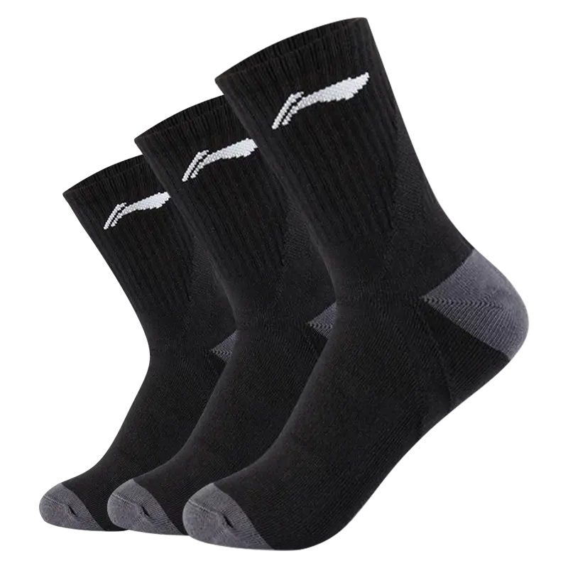 

Набор из 3 пар унисекс носков Crew белый LINING, черный