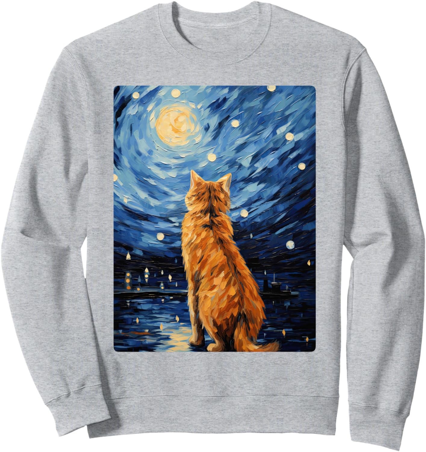 

Толстовка с изображением милого котенка, выполненная маслом в технике портрета кошки, серая Oil Print Animals