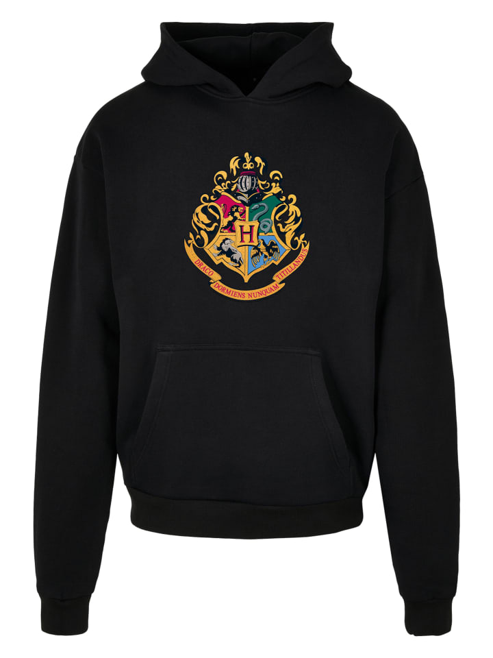 

Пуловер F4NT4STIC Ultra Heavy Hoodie Harry Potter Hogwarts Crest Gold, черный