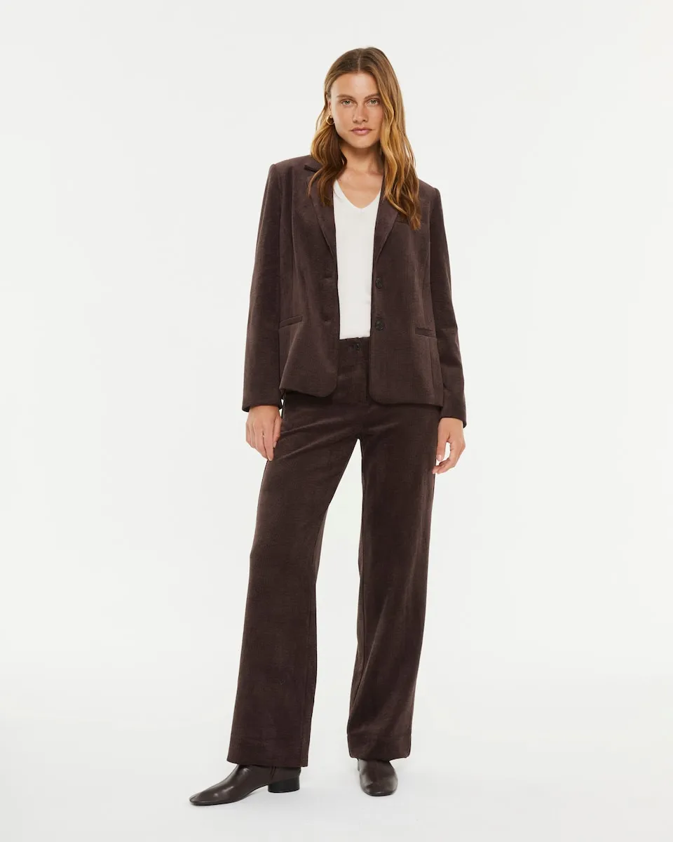 

Женские брюки из вельвета с боковыми карманами Paz Torras, коричневый