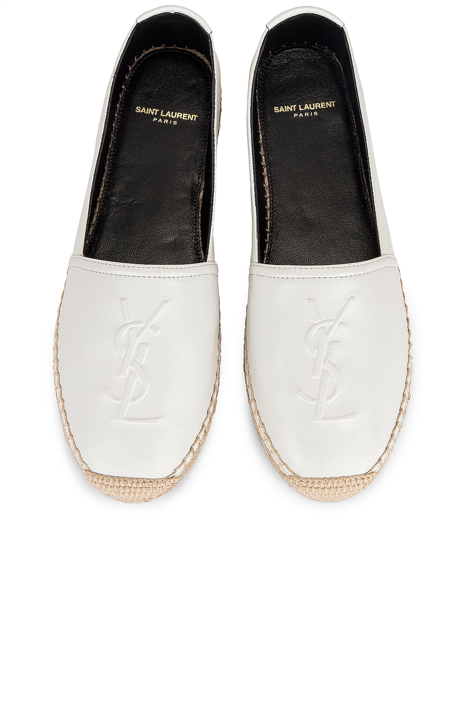 

Эспадрильи Saint Laurent Espadrille Flats, цвет Blanc Optique