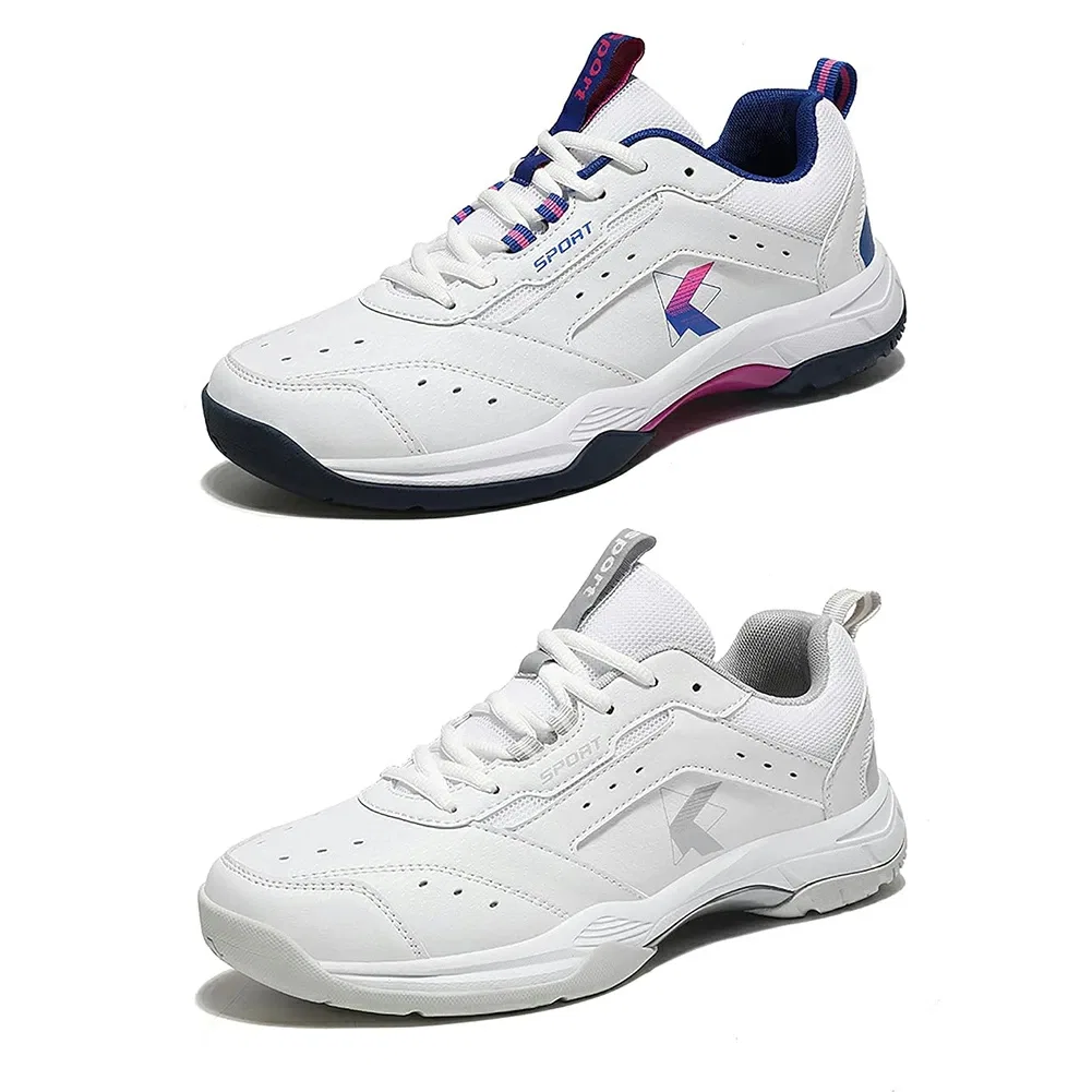 Кроссовки для бадминтона и тенниса с амортизацией, White/Purple