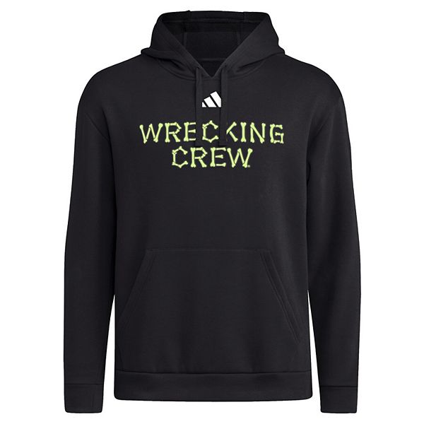 Мужской черный худи Texas A&M Aggies Glow Halloween Wrecking Crew Adidas — фото 3