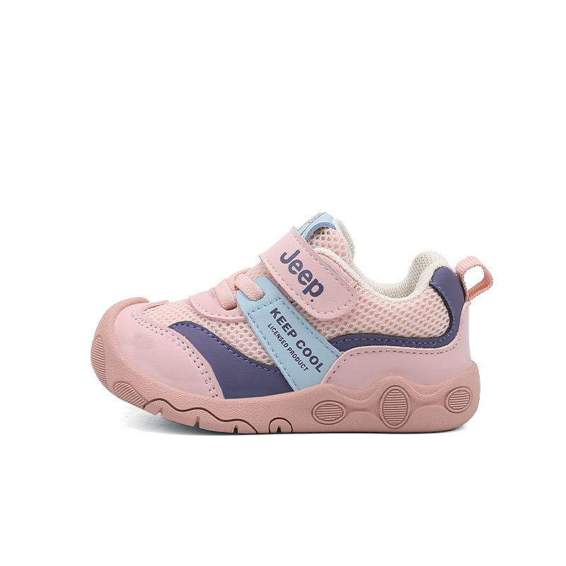 

Износостойкие низкие детские кроссовки для повседневной носки. Для детей от 3 до 7 лет. Jeep, розовый