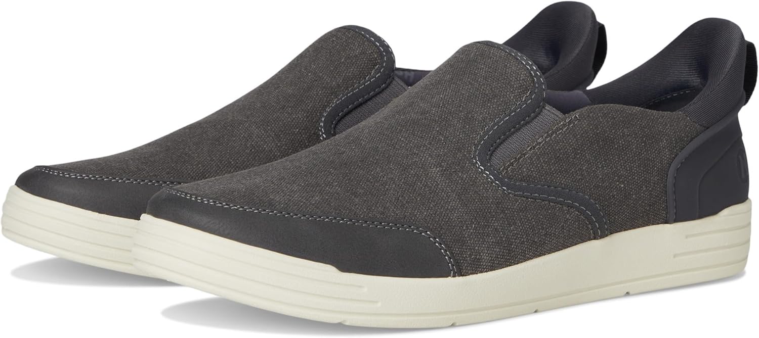 

Кроссовки для мужчин Nunn Bush Kore City Walk из канвы с эластичной вставкой спереди, легко надеваются и снимаются, Cement