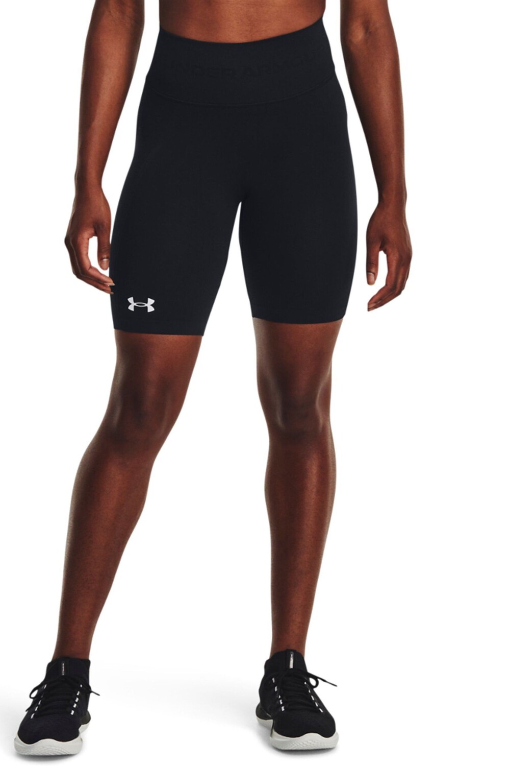 

Зеленые бесшовные тренировочные шорты Under Armour, черный