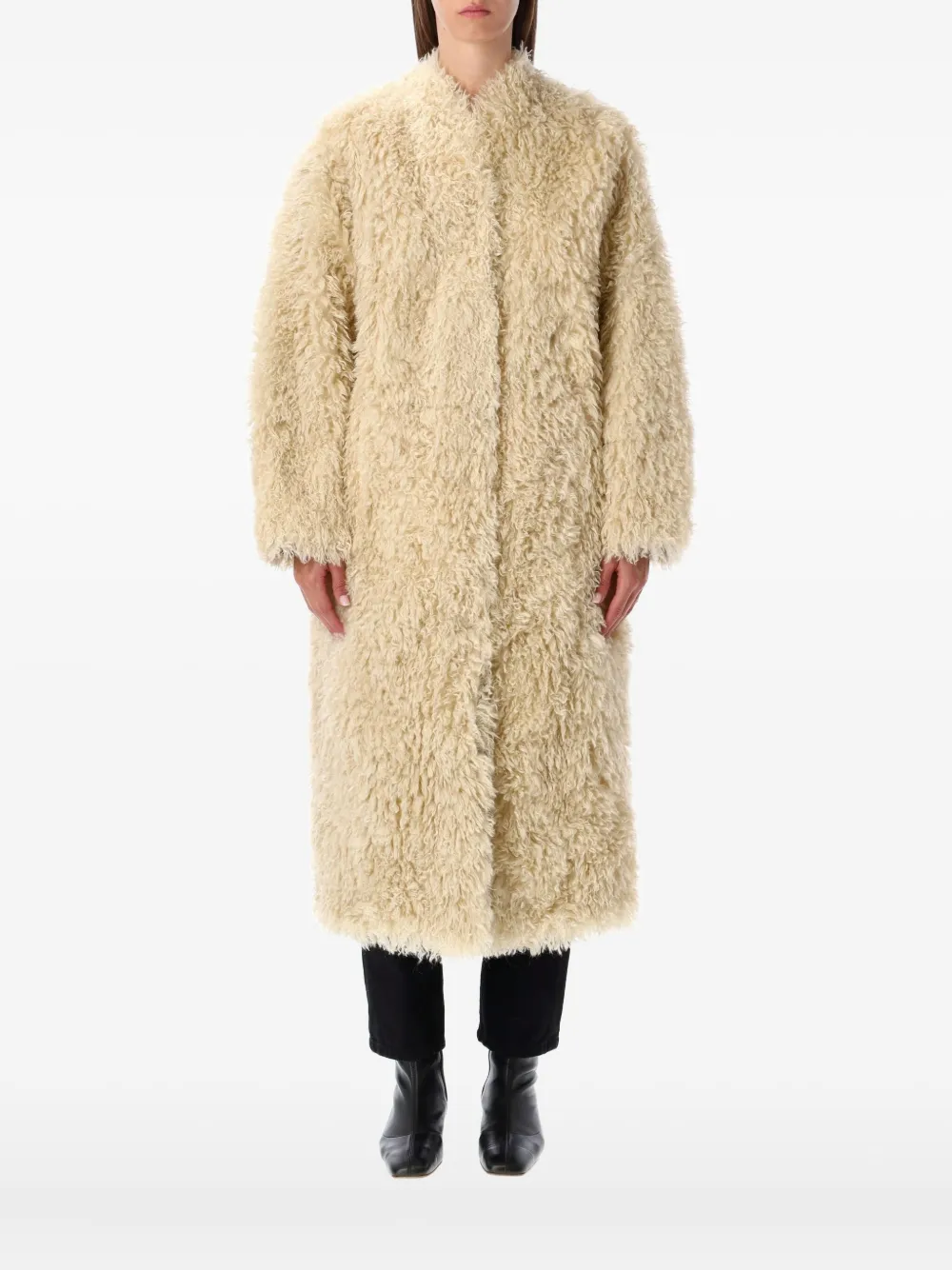 

Пальто Carolina без воротника Stand Studio, нейтральный