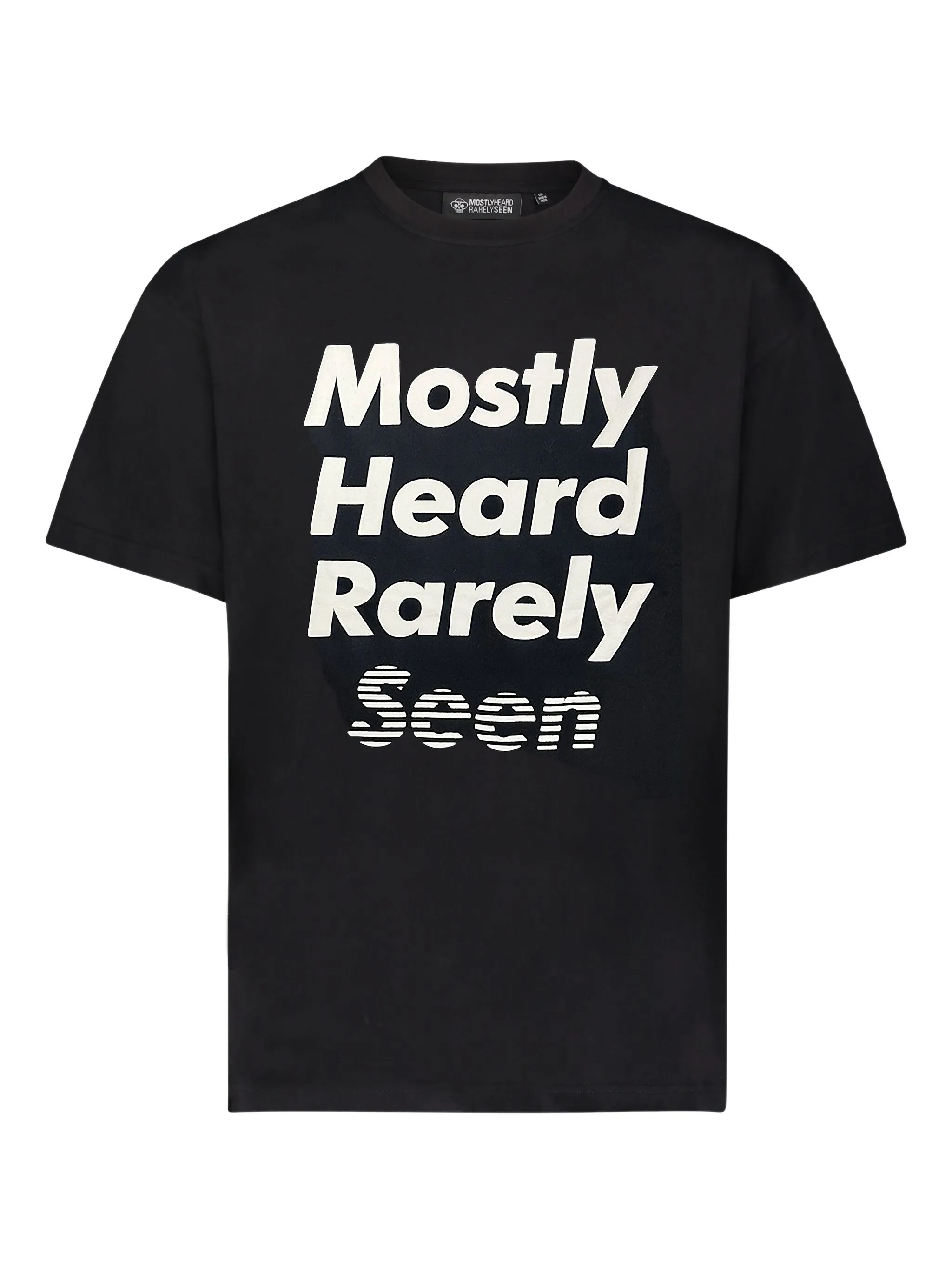 

Футболка с графичным принтом Mostly Heard Rarely Seen, черный