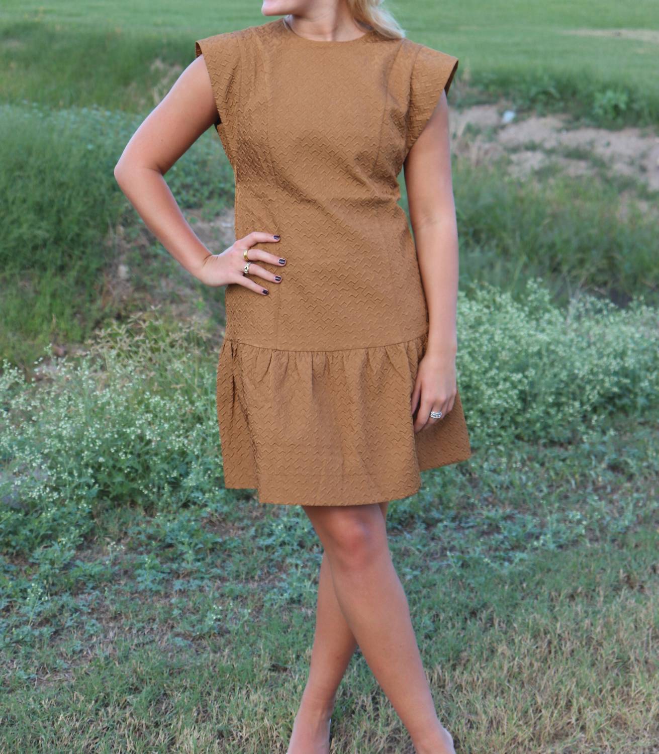 

Zara мини-платье карамельного цвета Jade, Caramel