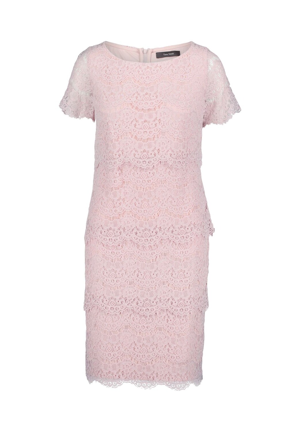 

Кружевное платье с короткими рукавами Vera Mont, цвет Foggy Rose