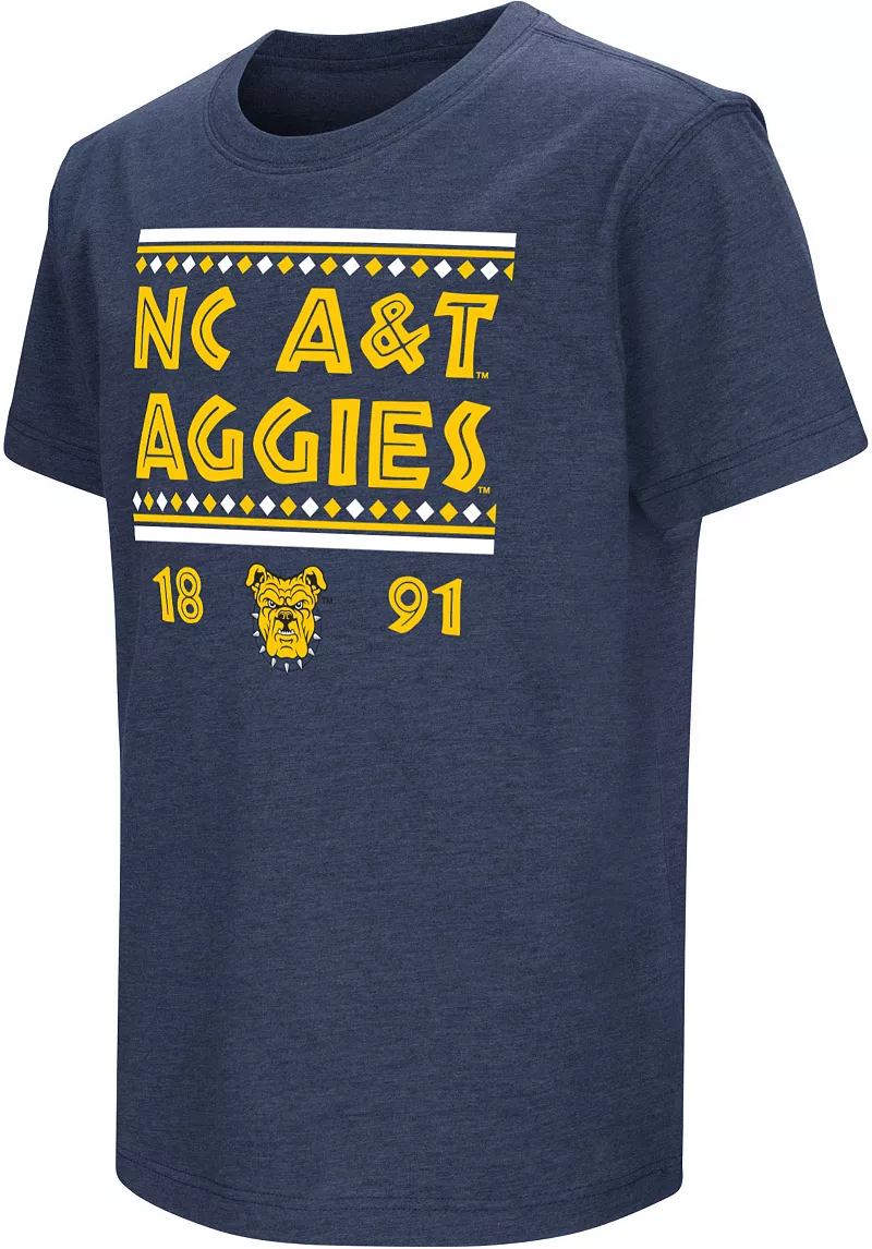 

Синяя футболка Colosseum Youth North Carolina A&T Aggies Aggie