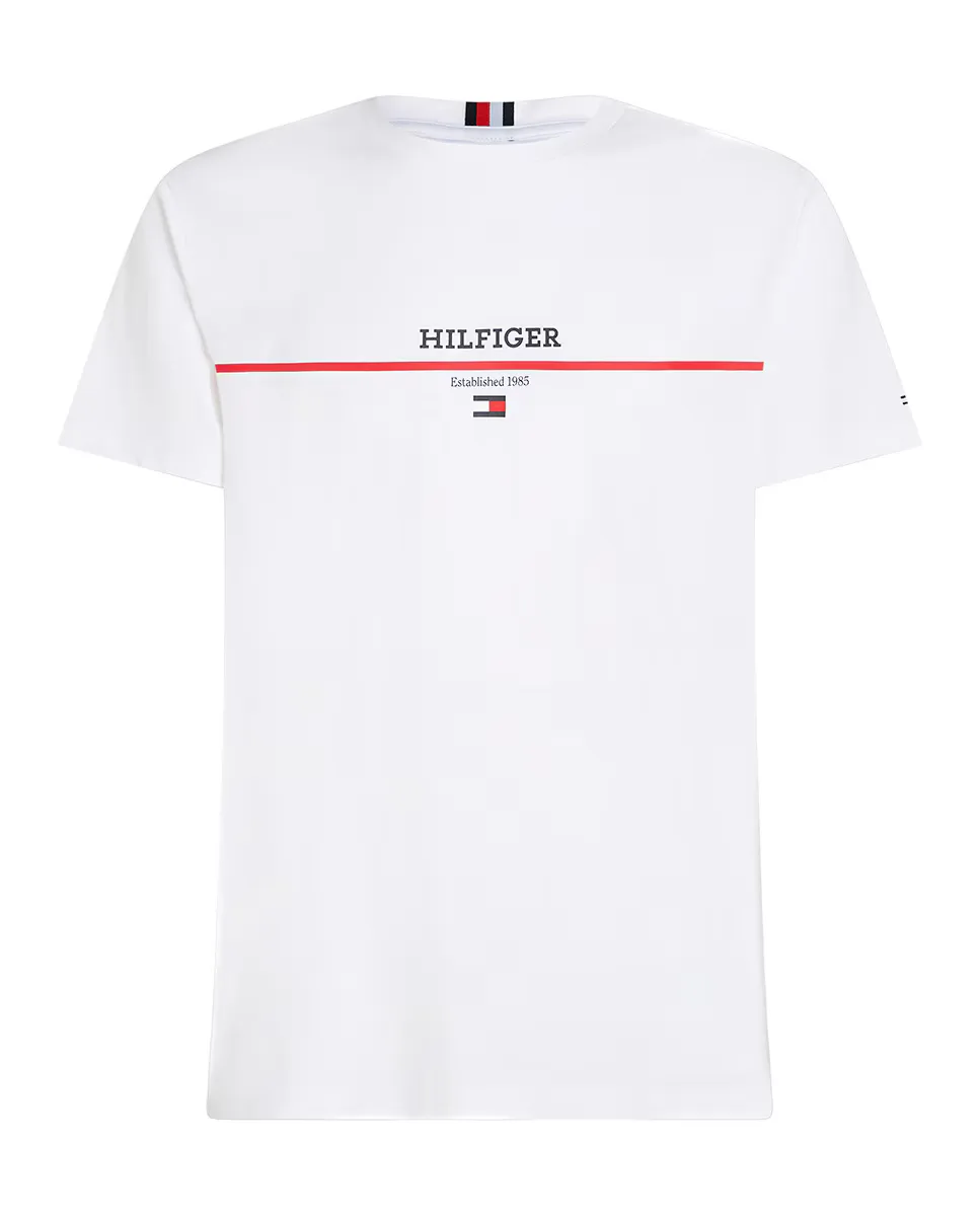 

Мужская футболка с логотипом больших размеров Tommy Hilfiger, белый