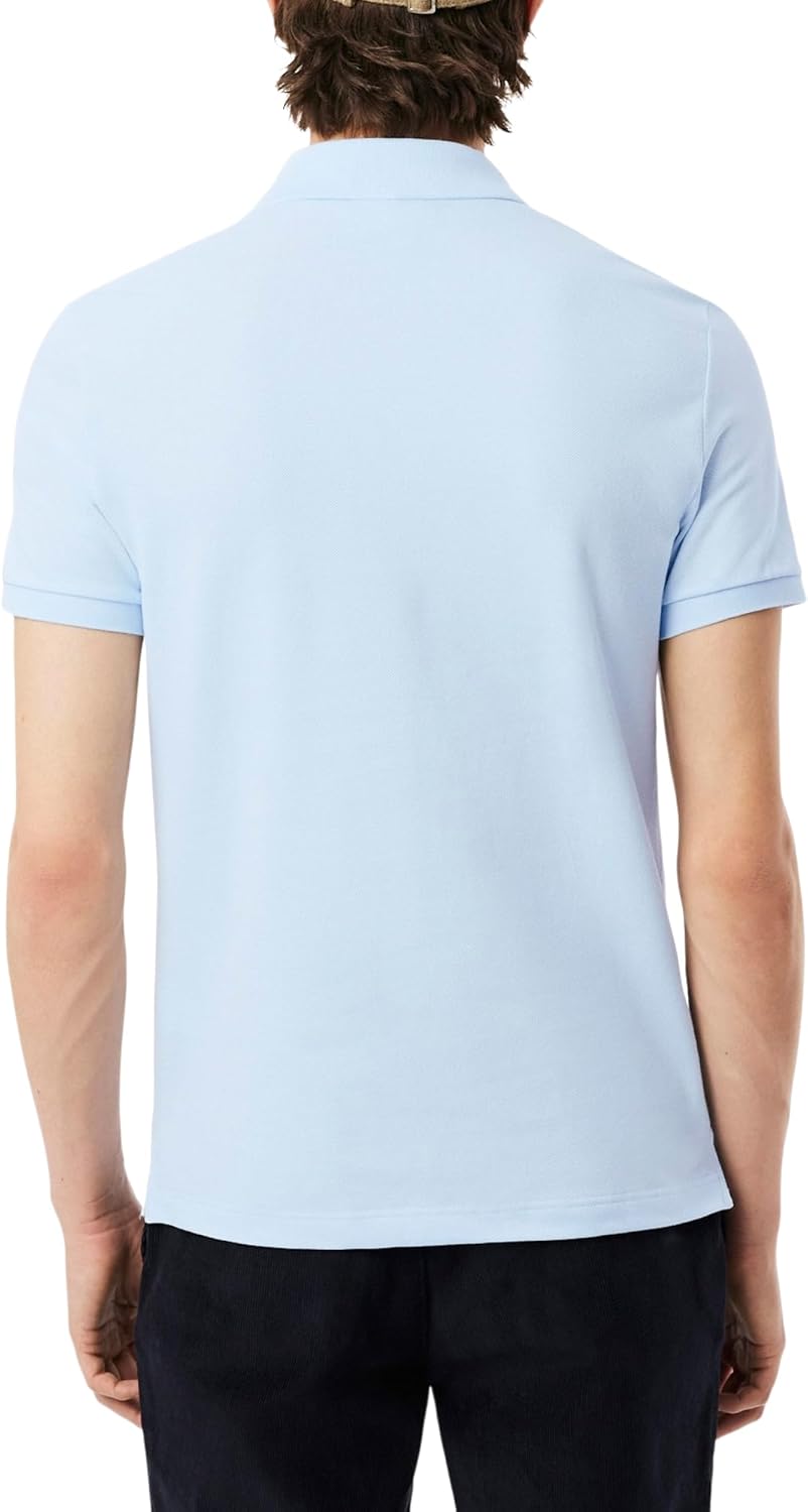 Lacoste мужская приталенная короткая рукав поло L12.12, Light Blue — фото 3