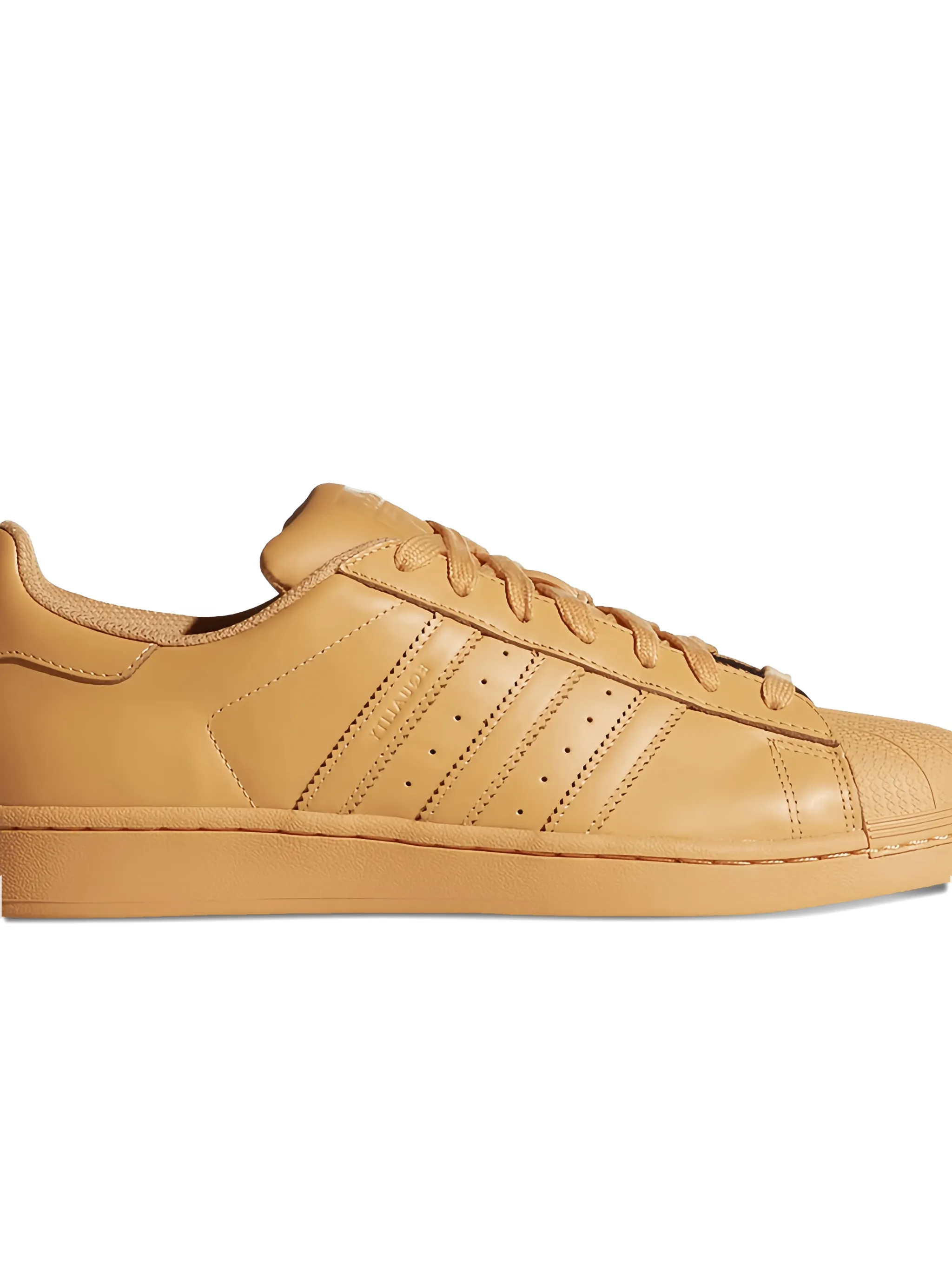 Кеды Super-Star на шнуровке Adidas, коричневый — фото 2