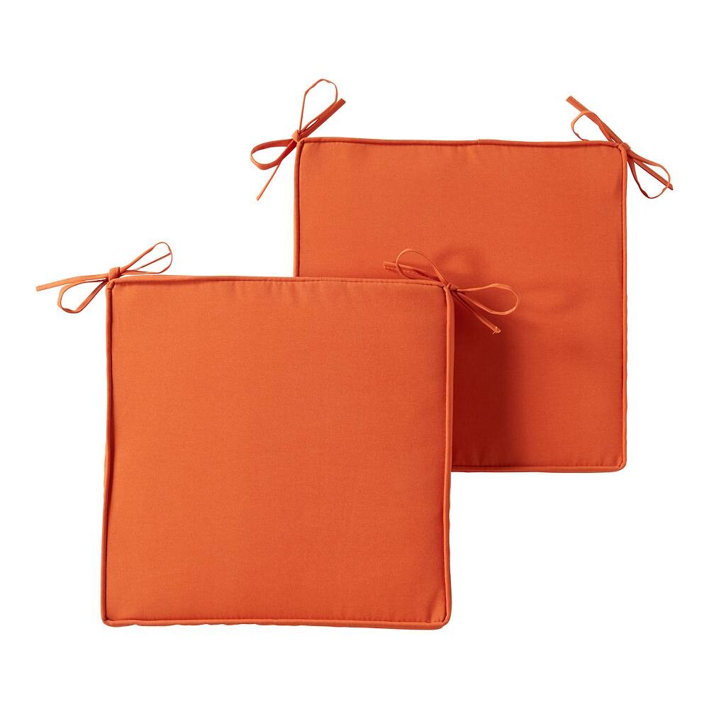 

Greendale Home Fashions Набор подушек для уличного квадратного стула из 2 предметов, цвет Rust