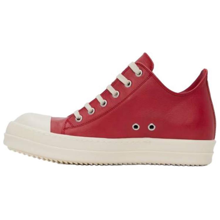 

RICK OWENS Рик Оуэнс РО мид-топ скейтборд кроссовки мужские красные, цвет Red
