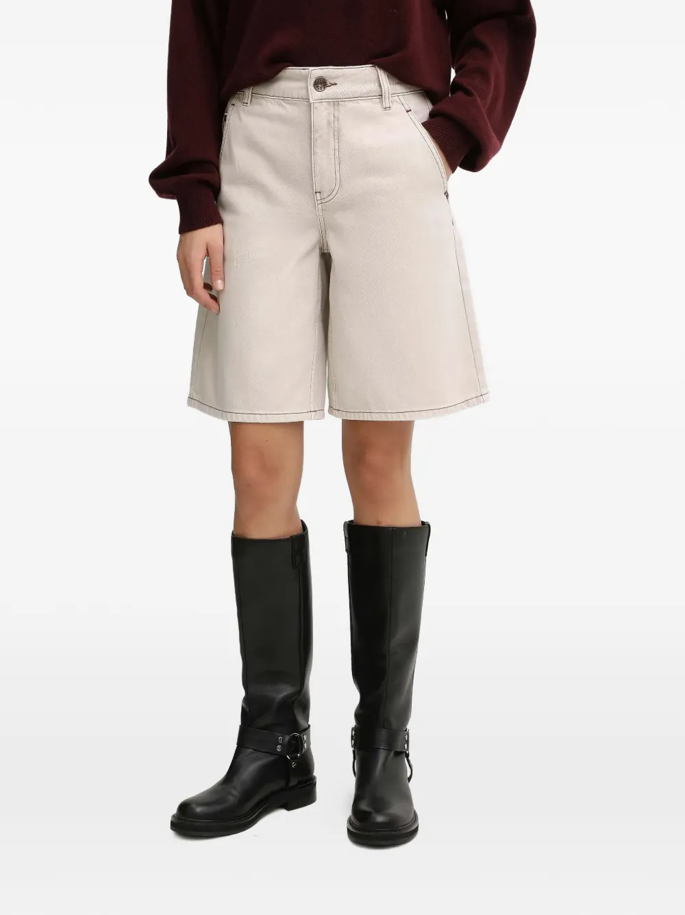 

Шорты с поясными петлями Miss Sixty, нейтральный