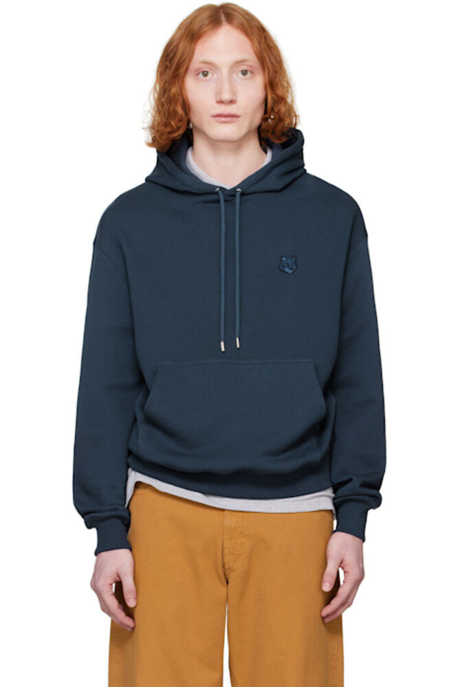 

Толстовка с капюшоном Navy Bold Fox Head Patch Comfort Maison Kitsuné