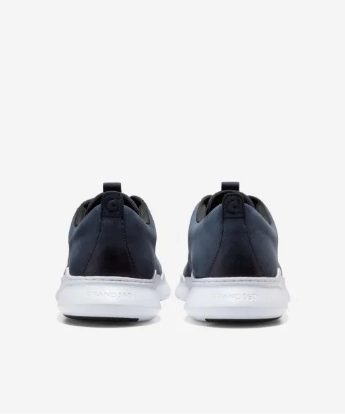 Мужские кроссовки из натуральной кожи Cole Haan Grand Cross Court тёмно-синие — фото 3