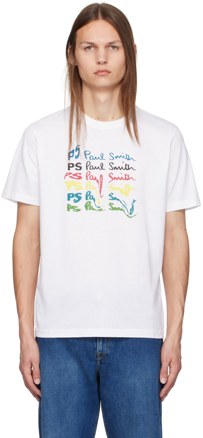 

Белая футболка обычного кроя PS by Paul Smith