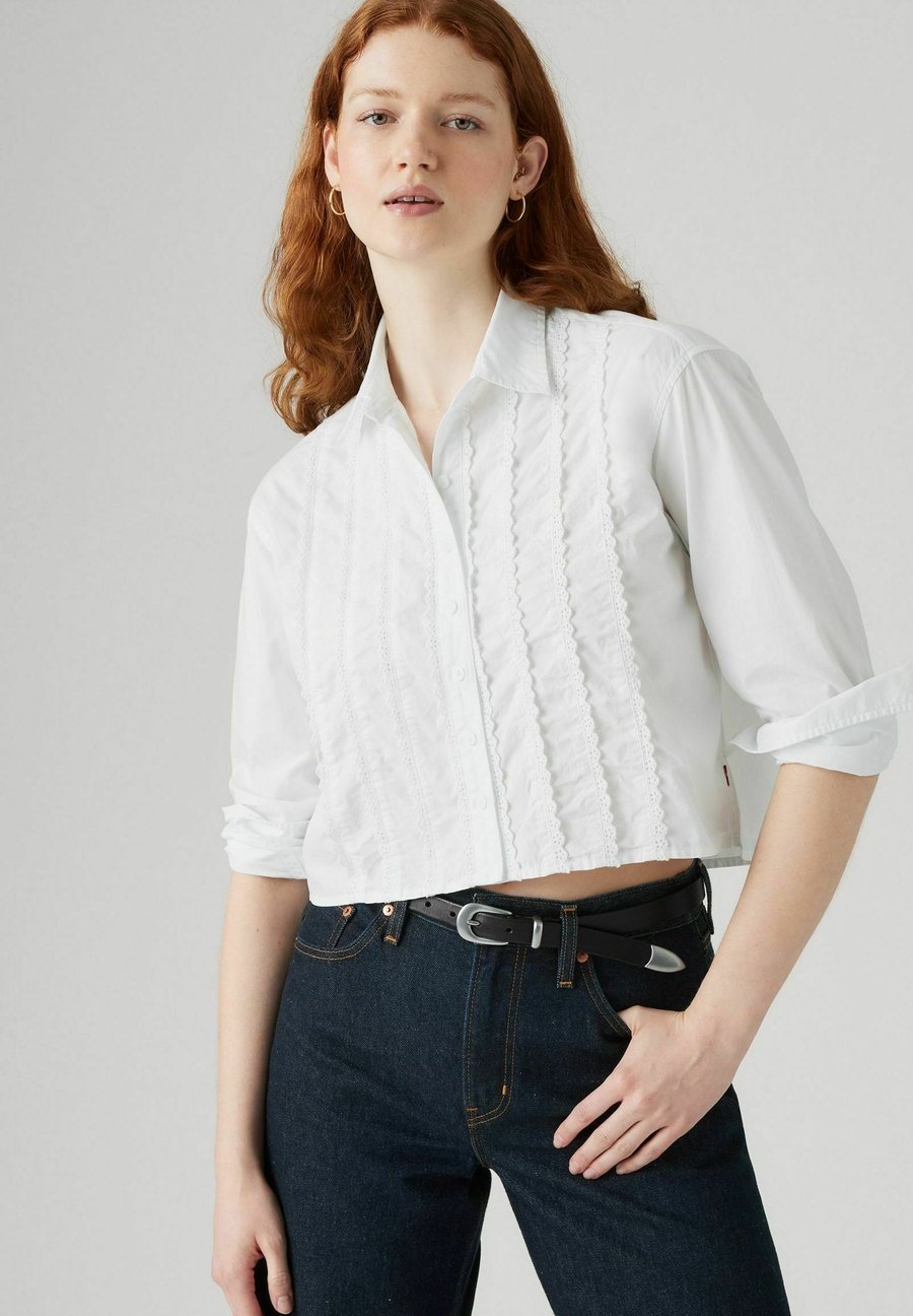 Блуза Levi's CROPPED HARLIE TUXEDO, Bright White/White Denim — фото 4