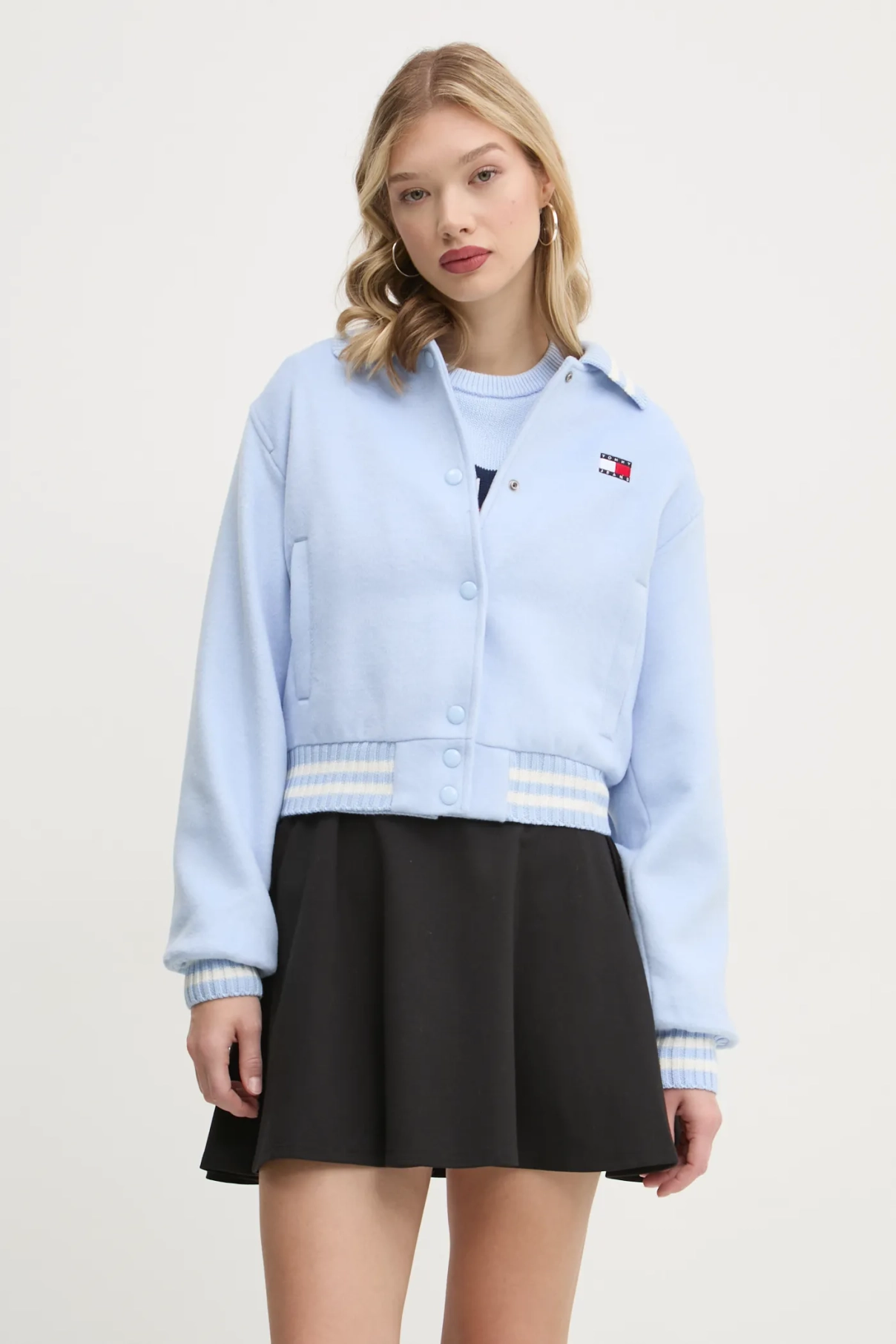 

Куртка из смесовой шерсти Tommy Jeans, синий
