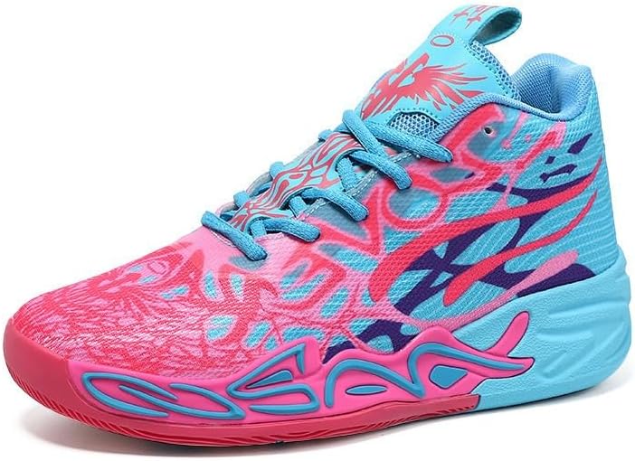 

Мужские высокие кроссовки для баскетбола с сеткой, дышащие, нескользящие, модные для активного отдыха на улице Solastride, красный/синий