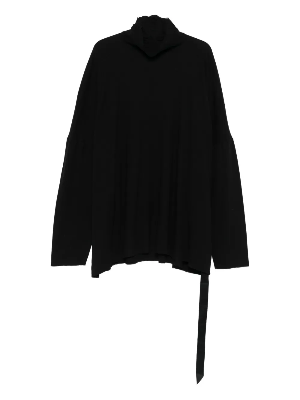 

Футболка с длинными рукавами и завязкой Rick Owens DRKSHDW, черный
