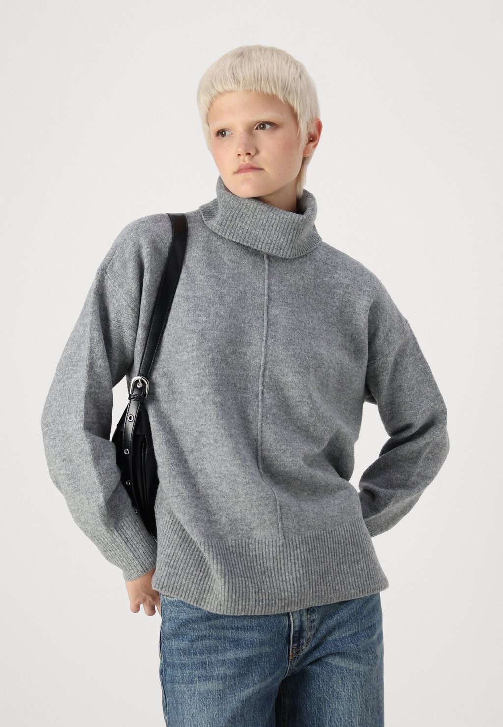 

Джемпер PCMALOU ROLLNECK Pieces, серый