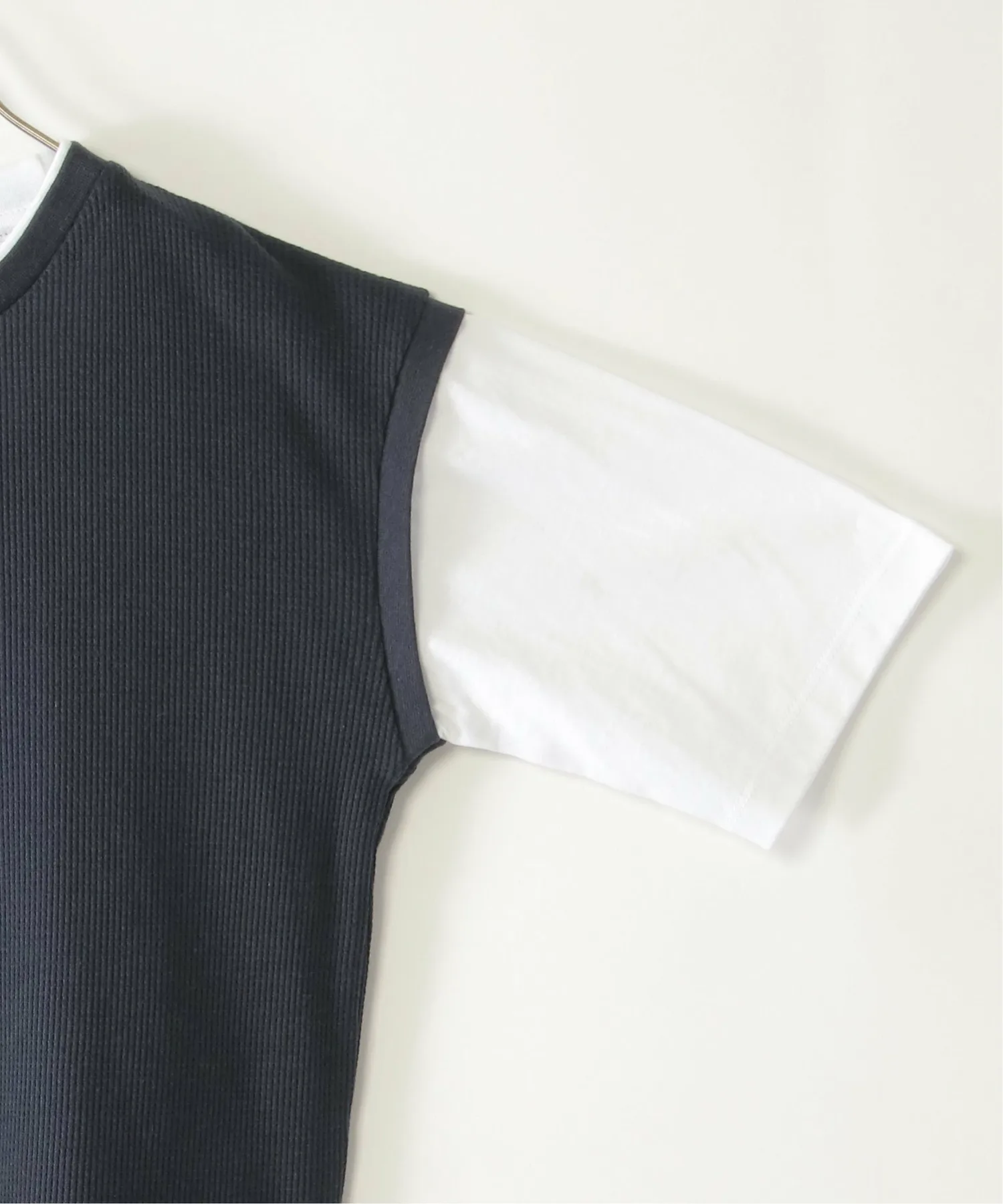 Вафельный жилет, футболка с рукавом 3/4 (120~160 см) Ikka, Navy blue — фото 4