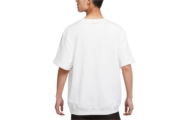 Футболка Nike Solid Color Pocket Skateboard Sports Round Neck Short Sleeve Unisex White, мультиколор — фото 2