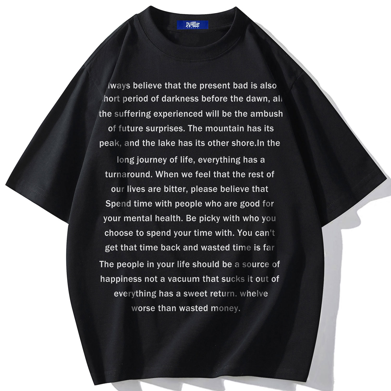 

Футболка унисекс WHELVE, темно-синий