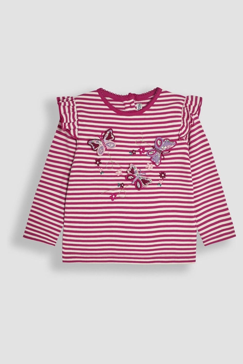 

Топ с длинными рукавами и аппликацией Jojo Maman Bébé, фиолетовый