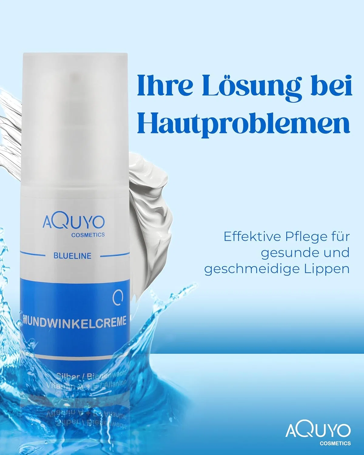 Крем для губ и уголков рта «Corner Mouth & Lip Cream» от Blueline Aquyo Cosmetics — фото 2
