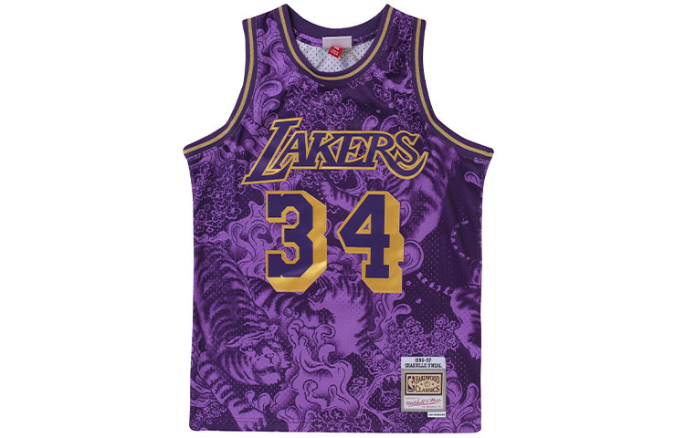 

Баскетбольная майка мужская фиолетовая Mitchell Ness