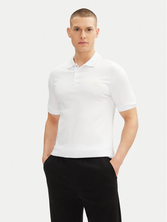 

Рубашка поло облегающего кроя 7M000300 AF13739 U0002 Ea7 Emporio Armani, белый