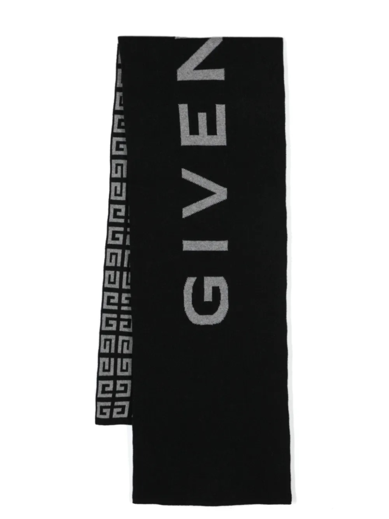 

Givenchy жаккардовый шарф из смесовой шерсти с логотипом 4G, черный