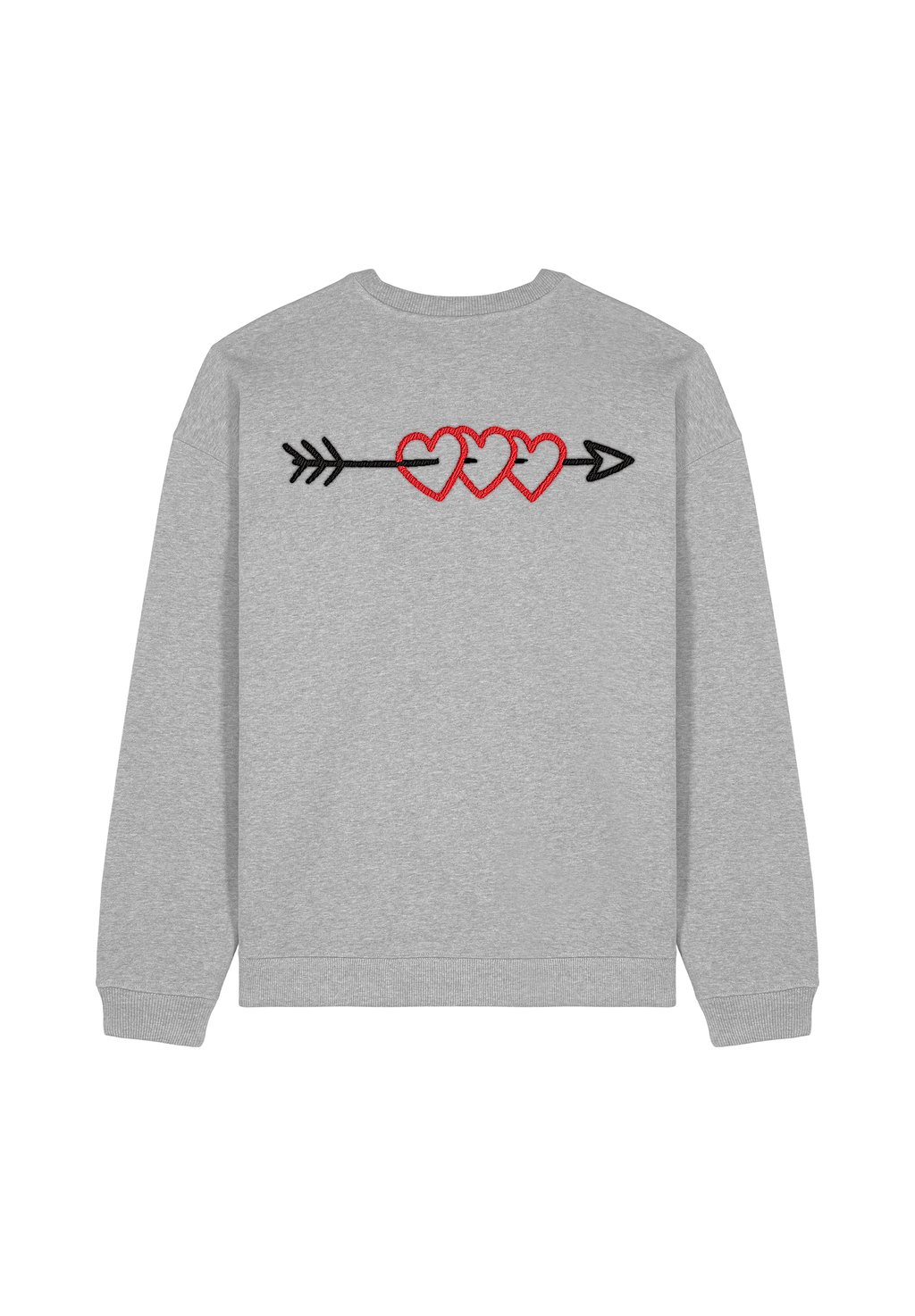 

Толстовка ARROW BACK EMBROIDERY UNISEX Mira Paris, пятнистый серый