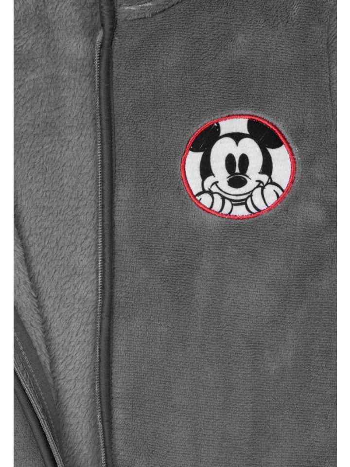 Комбинезон-комбинезон с капюшоном и принтом Микки Мауса от Disney серого цвета Disney — фото 4