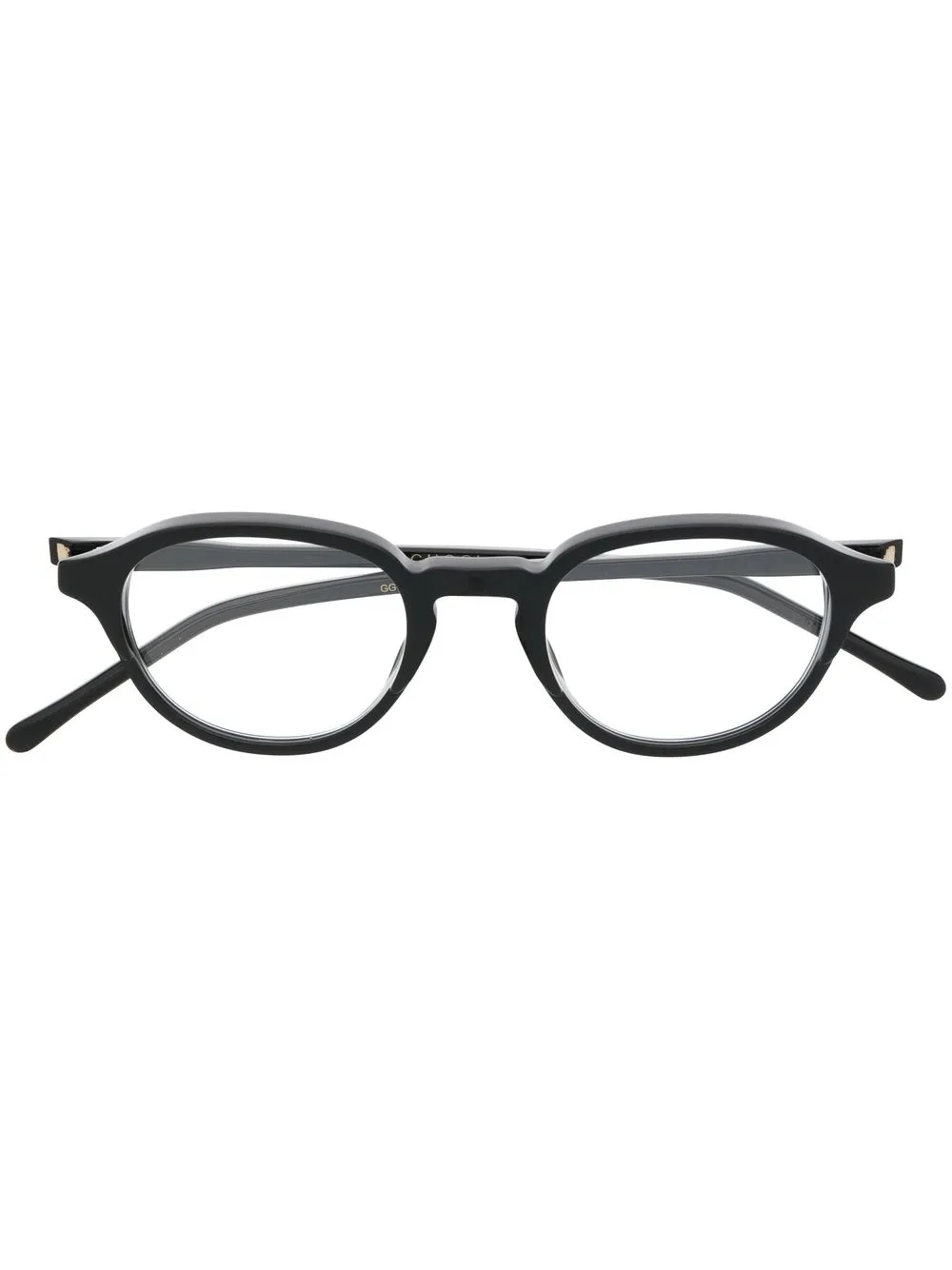 

Очки в круглой оправе с логотипом Gucci Eyewear, черный