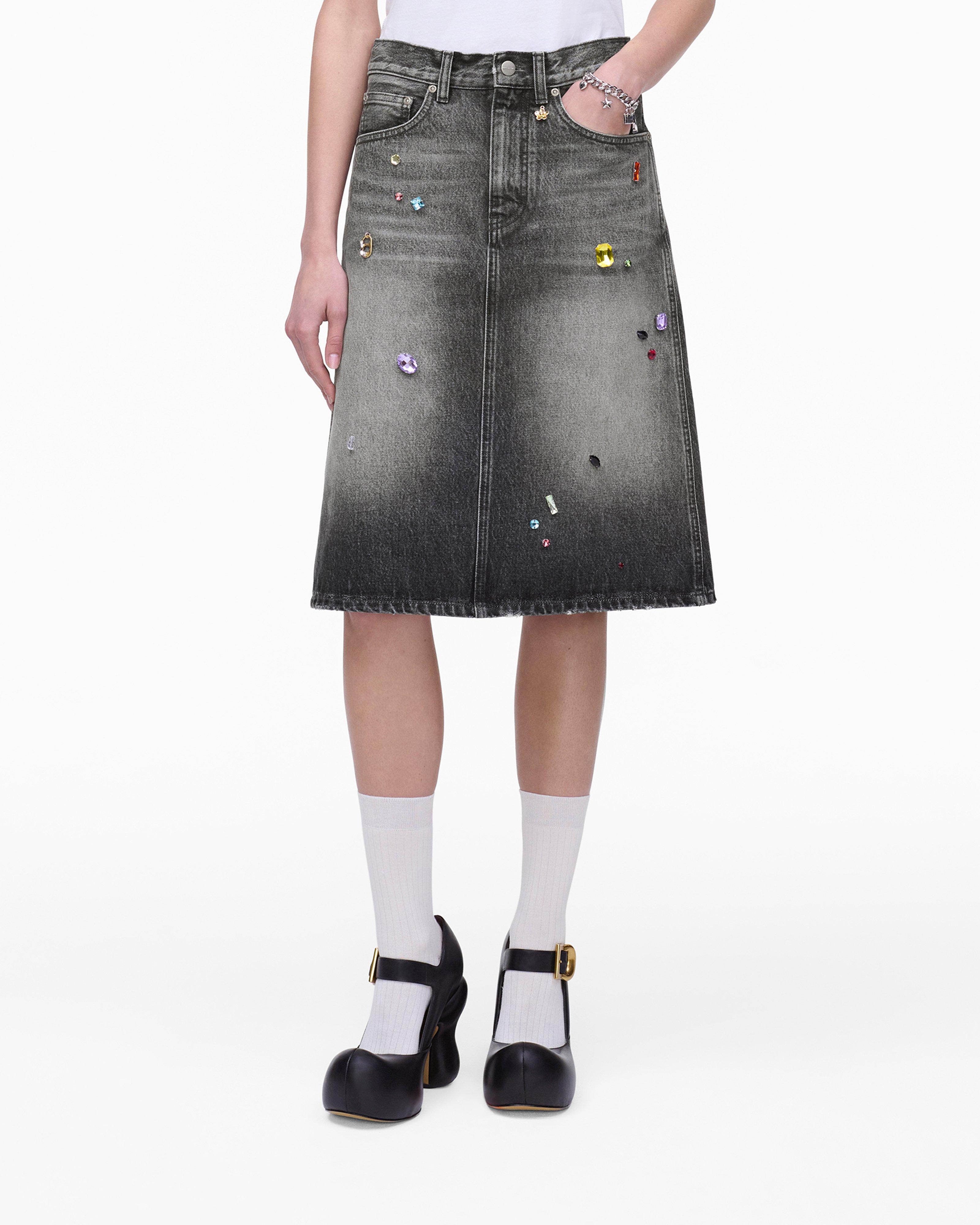 

Юбка трапециевидной формы Gem Marc Jacobs, цвет Bleached Black