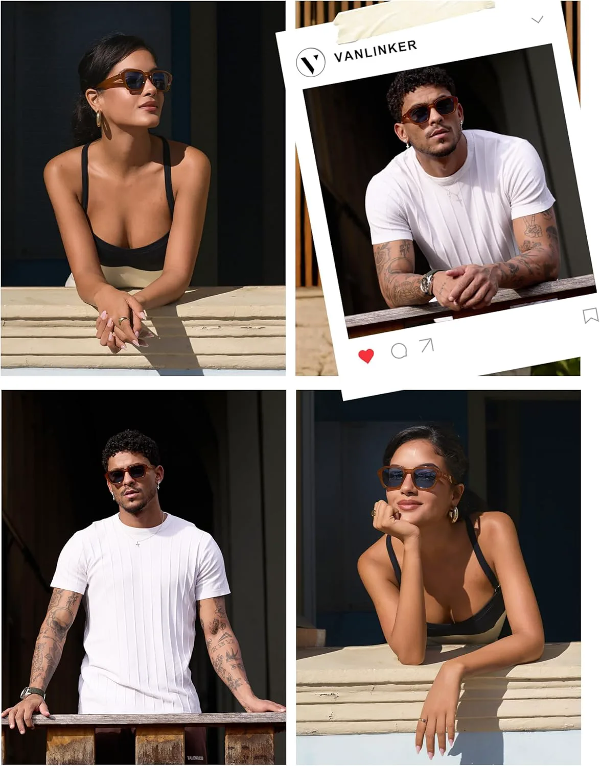 

Солнцезащитные очки VANLINKER в стиле ретро-винтаж, поляризованные, модные, маленькие квадратные, для женщин и мужчин, 2025, модель VL9858, Green Frame Grey Lens