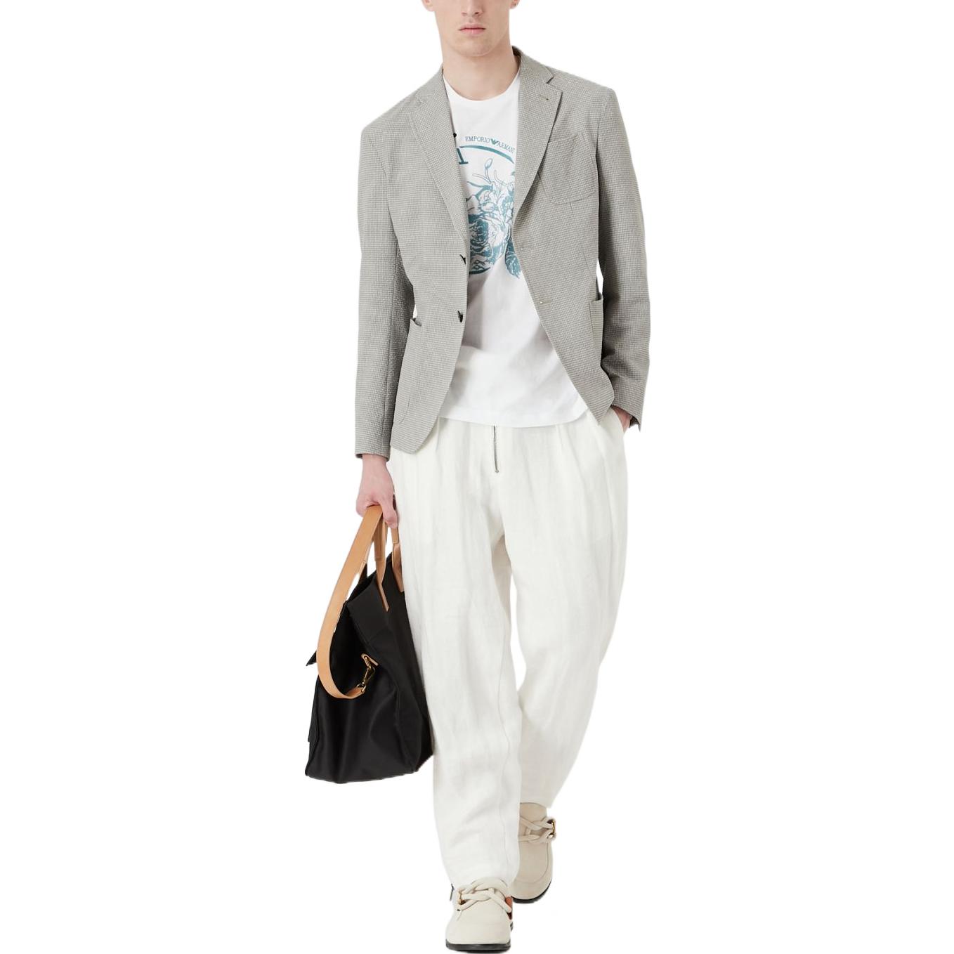 Футболка мужская белая SS22 EMPORIO ARMANI — фото 4