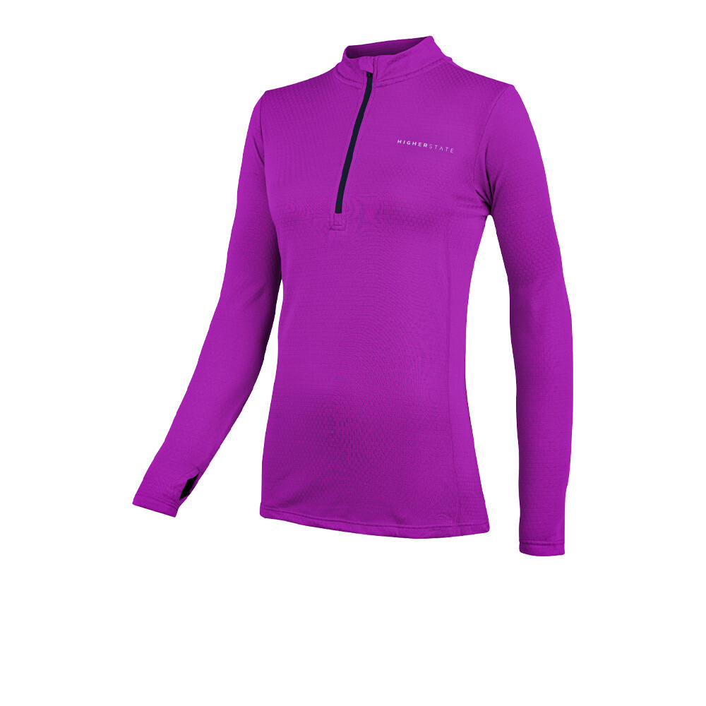 

Спортивный топ Higher State L/S 1/4 Zip Thermal Grid, фиолетовый