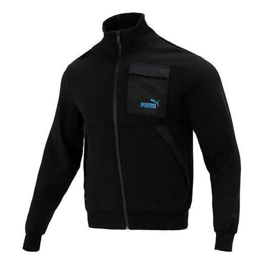

Куртка casual pattern loose long sleeves jacket couple style black Puma, черный