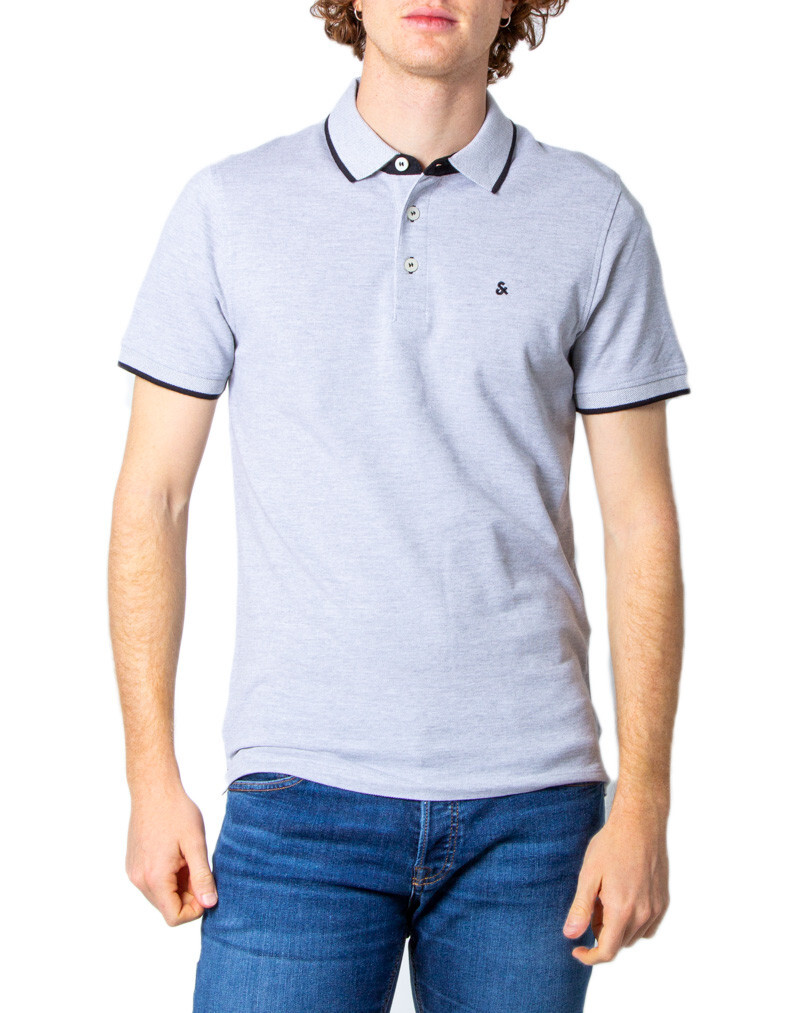 

Поло Jack & Jones с логотипом, серый