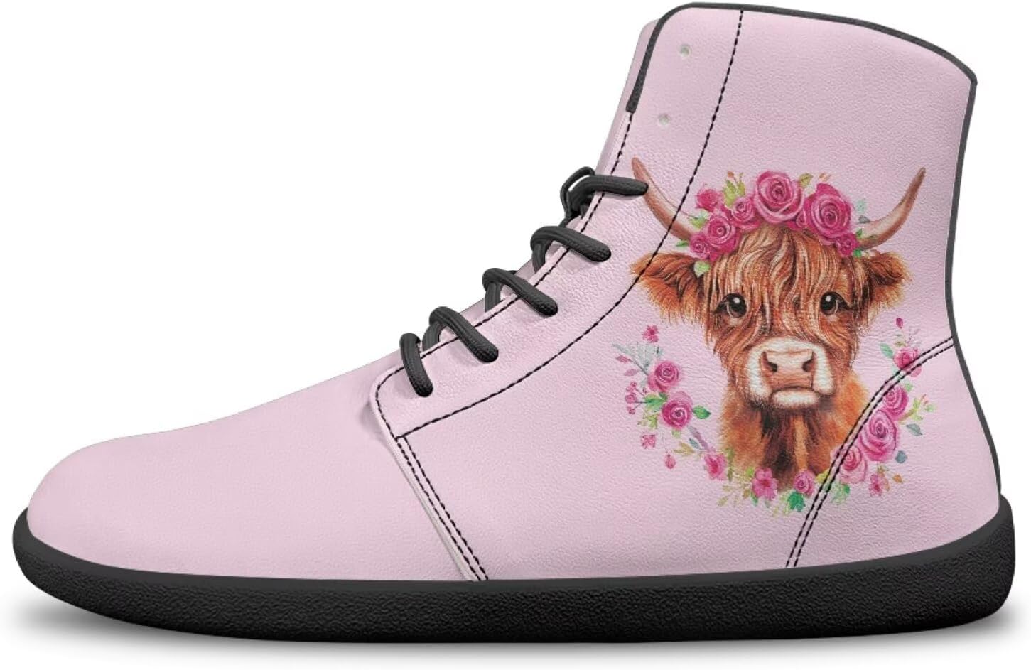 

Кроссовки ко Дню святого Валентина для женщин и мужчин, беговые туфли с широкой носочной частью, обувь с заземлением Bychecar, Cattle Rose