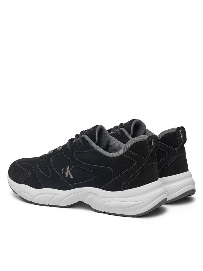 Кроссовки Calvin Klein Jeans Retro Tennis Low Mg Mix Media YM0YM01171, черный — фото 3