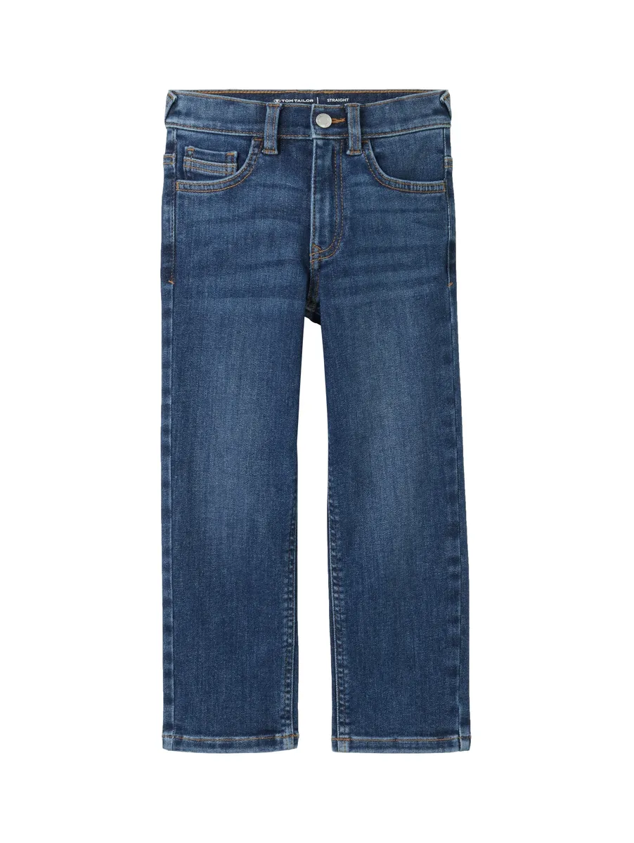 

Прямые джинсы TOM TAILOR с пятью карманами, цвет Clean Mid Stone Blue Denim