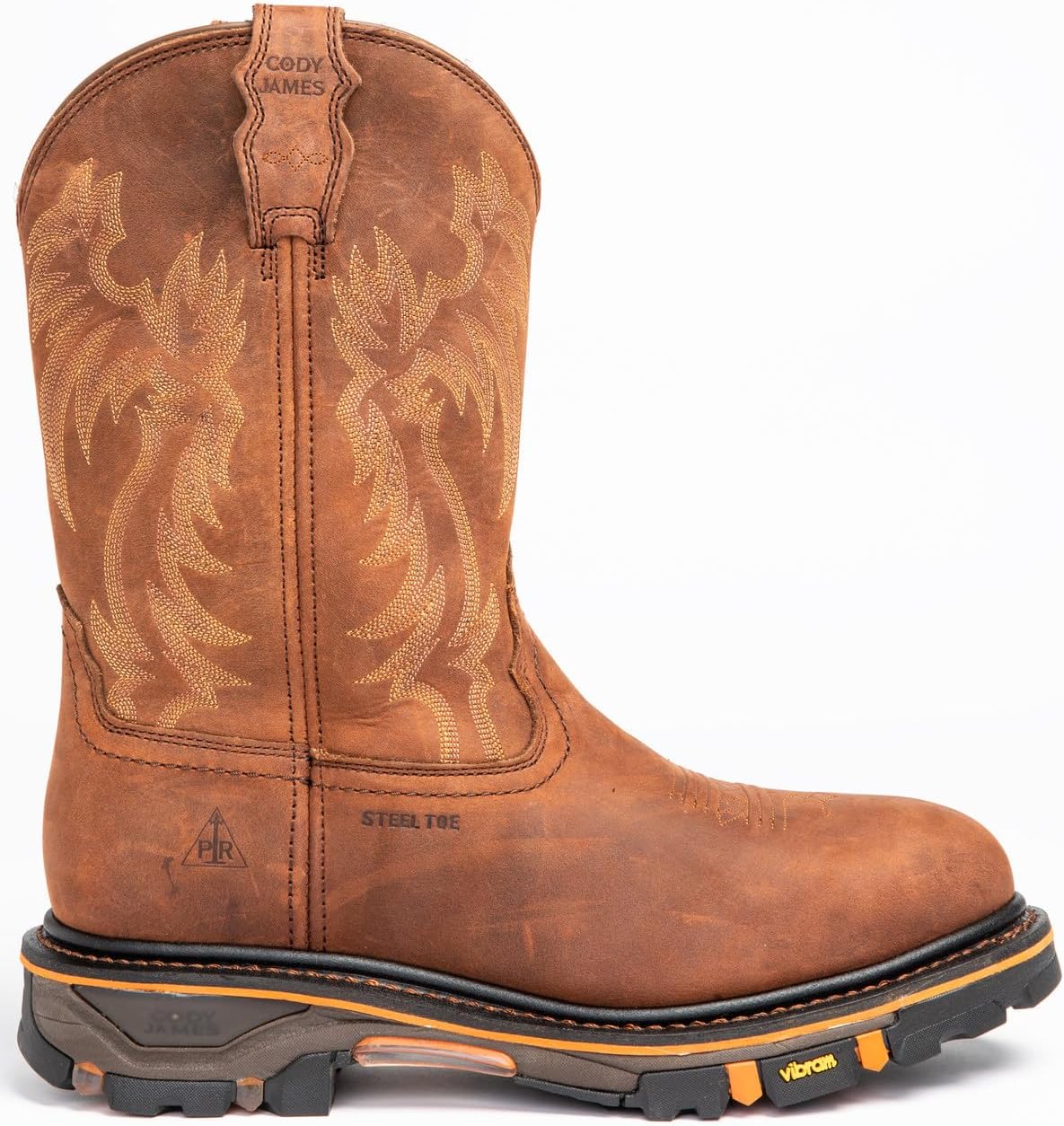 Мужские ботинки Cody James 11 Waterproof Decimator Western с стальным носком - Drp-0-B, коричневый — фото 2